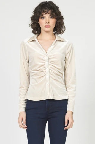 Romy Top, Pearl Cream