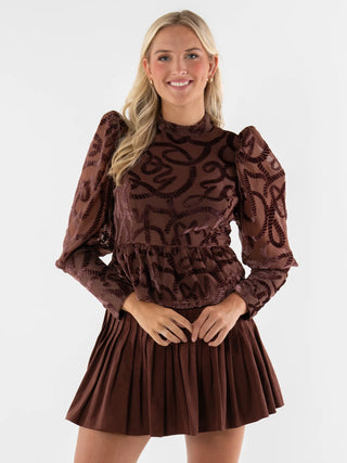 Zoe Top, ROPE Velvet Burnout