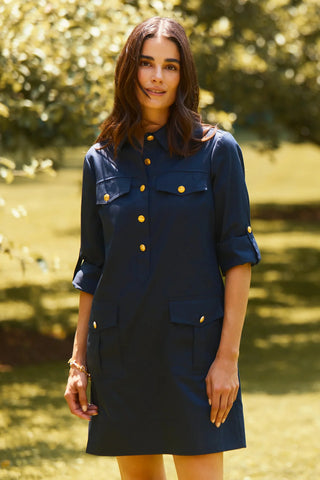 Rory Shirtdress, Navy