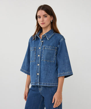 Blouse, Jean Blue