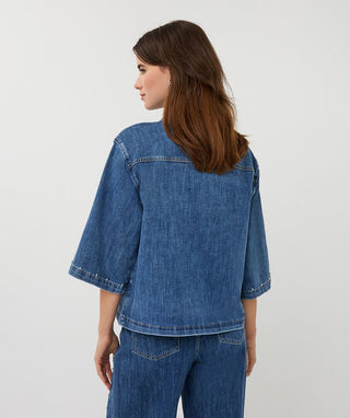 Blouse, Jean Blue