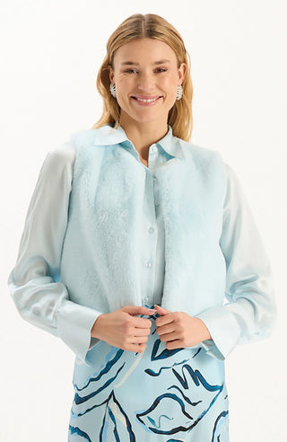 Tai Faux Fur Vest, Above the Cloud