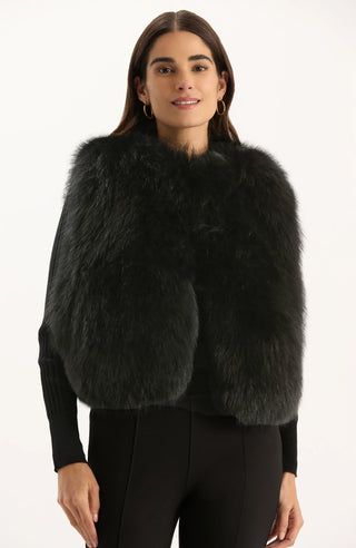 Tai Fur Vest, Black