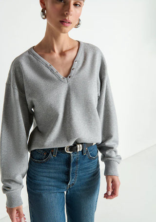 Tommie Sweatshirt, Heather Grey