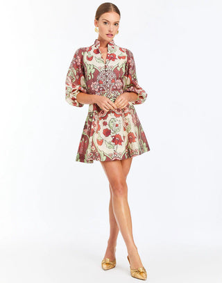 Valencia Mini Dress, Jardin Rose