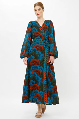 Wrap Dress, Madrid Blue