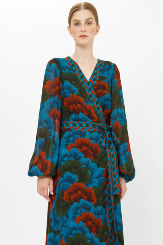 Wrap Dress, Madrid Blue